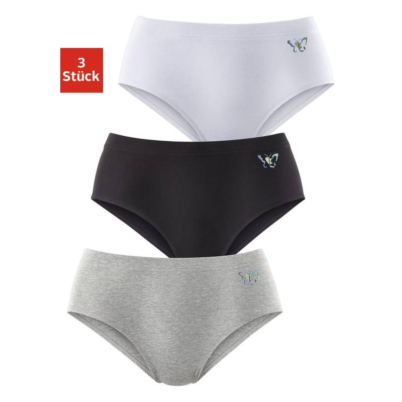 PETITE FLEUR Formslip Damen grau-meliert, weiß, schwarz Gr.44/46 von PETITE FLEUR