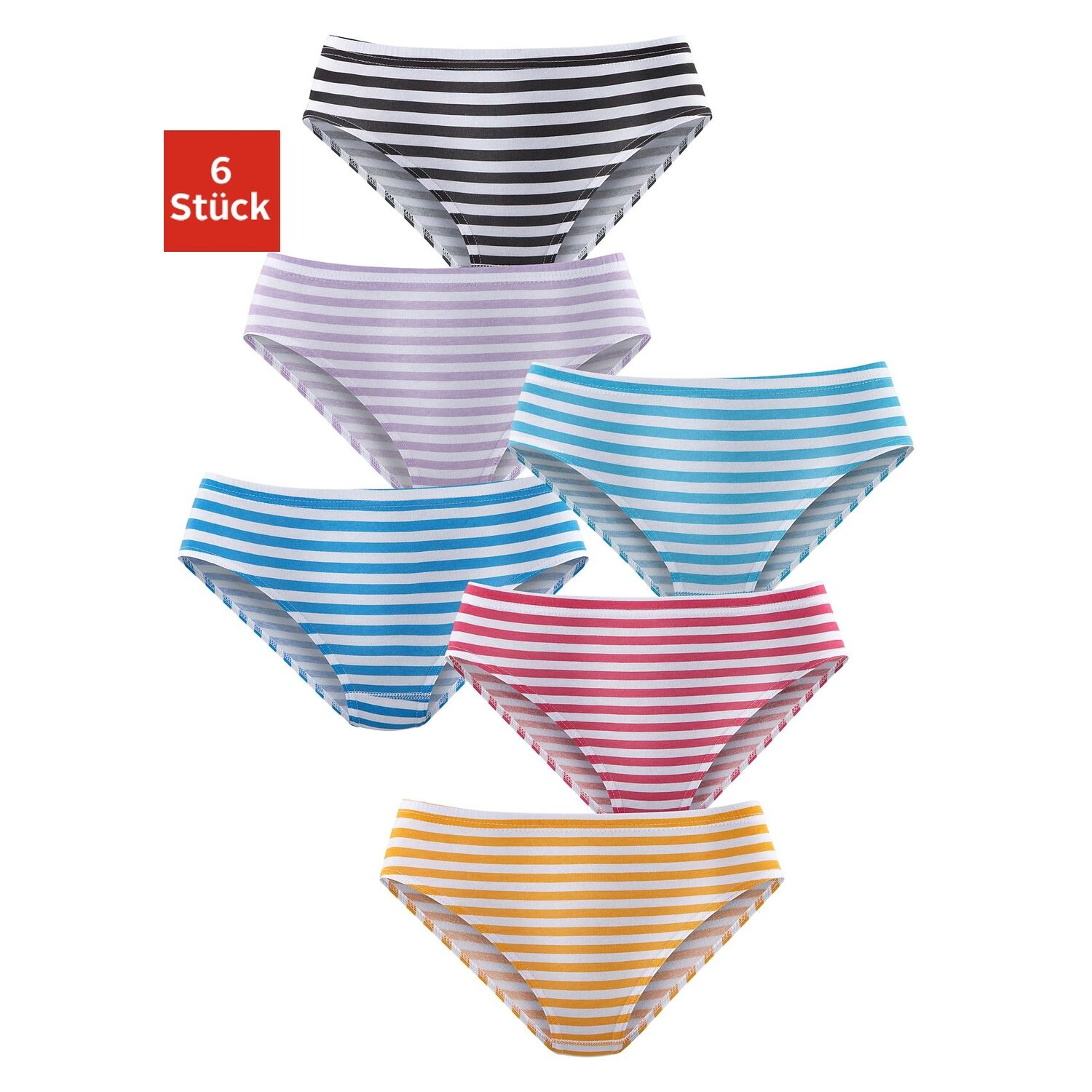 PETITE FLEUR Jazz-Pants Slips Damen gestreift Gr.38 von PETITE FLEUR