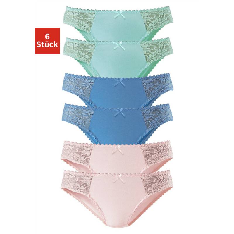 PETITE FLEUR Jazz-Pants Slips Damen blau, rosé, mint Gr.48/50 von PETITE FLEUR