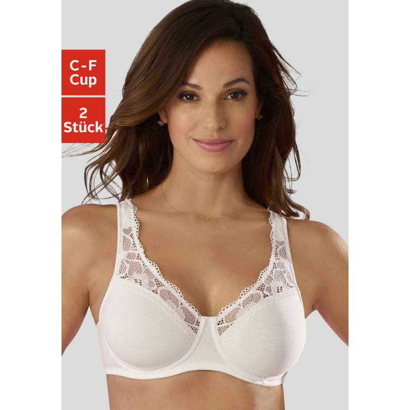 PETITE FLEUR Minimizer-BH Damen 2x weiß Gr.80D von PETITE FLEUR