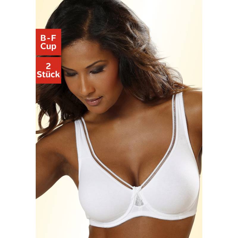 PETITE FLEUR Minimizer-BH Damen 2xweiß Gr.100C von PETITE FLEUR