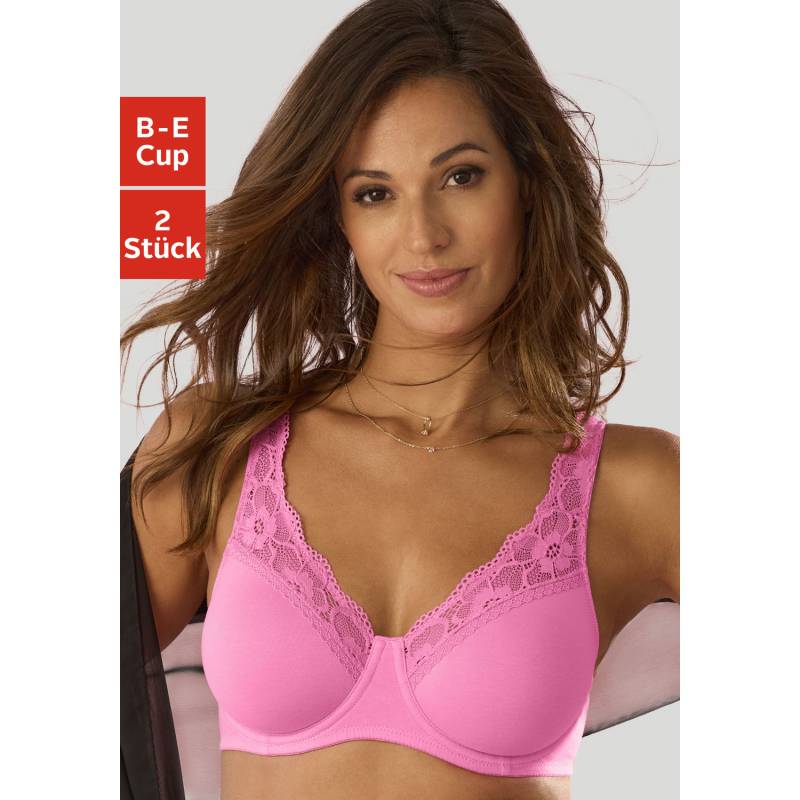 PETITE FLEUR Minimizer-BH Damen pink+weiß Gr.100F von PETITE FLEUR