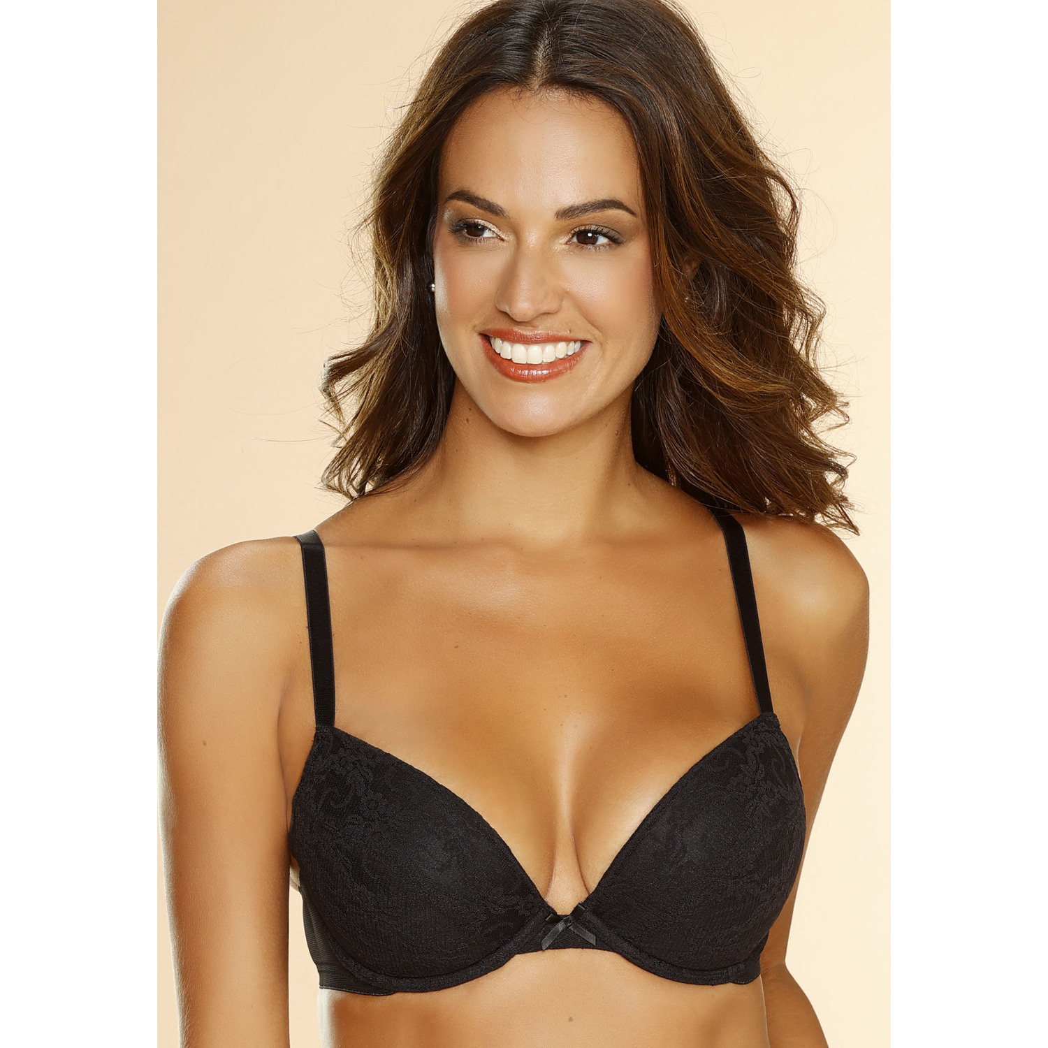 PETITE FLEUR Push-up-BH Damen 2xweiß+1xschwarz Gr.85C von PETITE FLEUR
