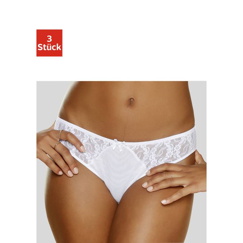 PETITE FLEUR Slip Damen 2xweiß+1xschwarz Gr.36/38 von PETITE FLEUR