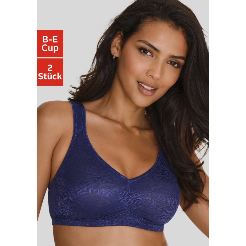 PETITE FLEUR Soft-BH Damen navy + weiß Gr.75C von PETITE FLEUR