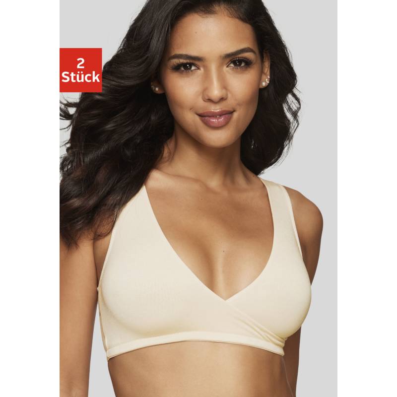 PETITE FLEUR Still-BH Damen puder+schwarz Gr.44 von PETITE FLEUR