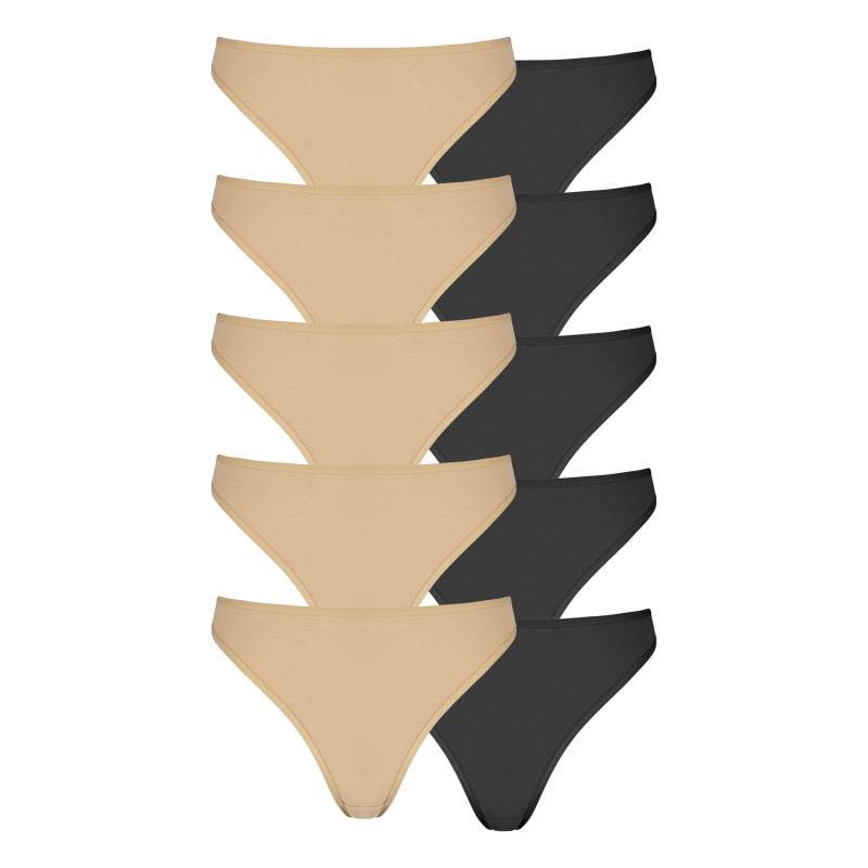 PETITE FLEUR String Damen beige, schwarz Gr.48/50 von PETITE FLEUR