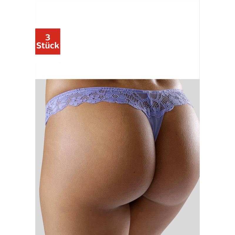 PETITE FLEUR String Damen blau+mandarine+weiß Gr.40/42 von PETITE FLEUR