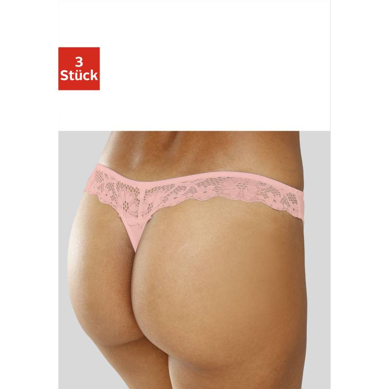 PETITE FLEUR String Damen pfirsich+mint+creme Gr.44/46 von PETITE FLEUR