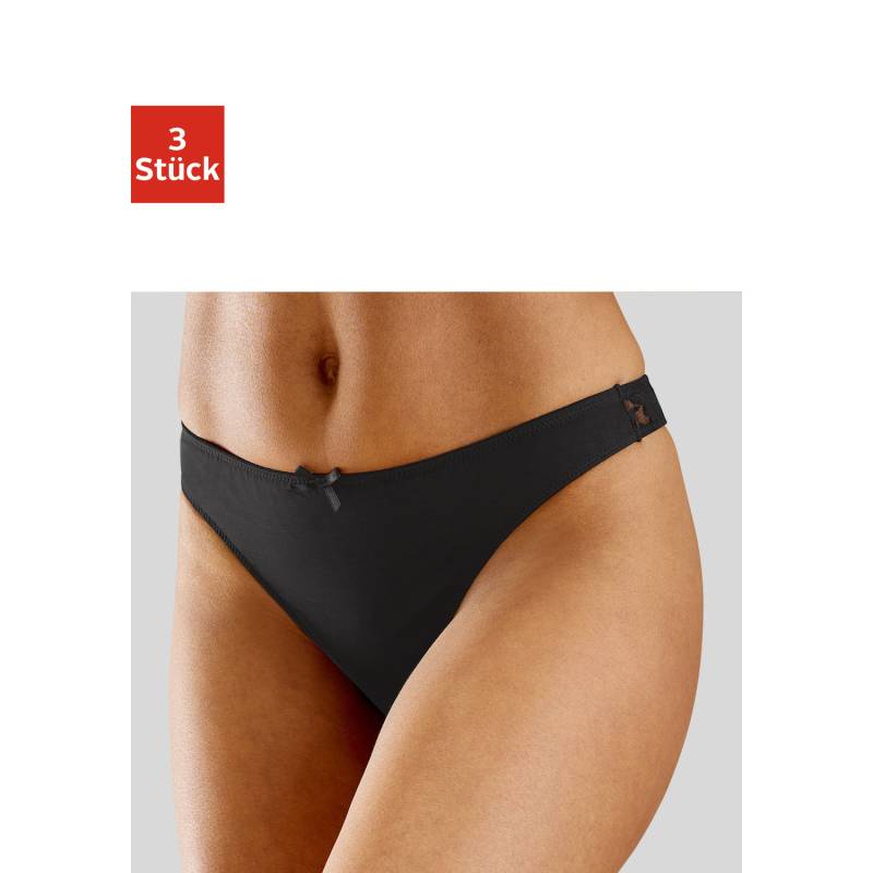 PETITE FLEUR String Damen 2xweiß+1xschwarz Gr.32/34 von PETITE FLEUR