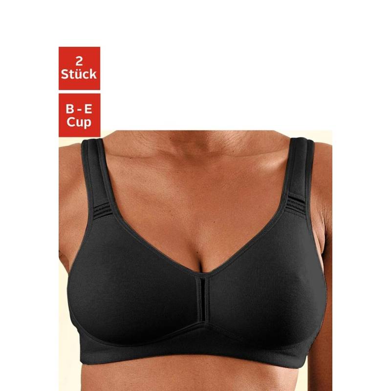 PETITE FLEUR T-Shirt-BH Damen 2x schwarz Gr.95B von PETITE FLEUR