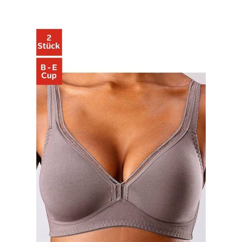 PETITE FLEUR T-Shirt-BH Damen mocha-mousse+weiß Gr.95B PETITE FLEUR T-Shirt-BH Damen mocha-mousse+weiß Gr.95B von PETITE FLEUR