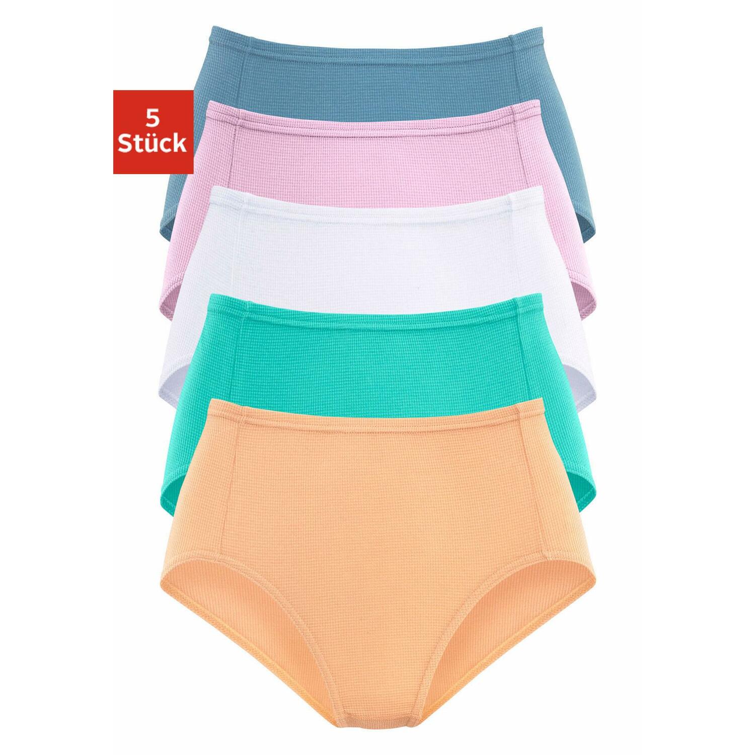 PETITE FLEUR Taillenslip Damen apricot, mint, weiß, flieder, blau Gr.52 von PETITE FLEUR