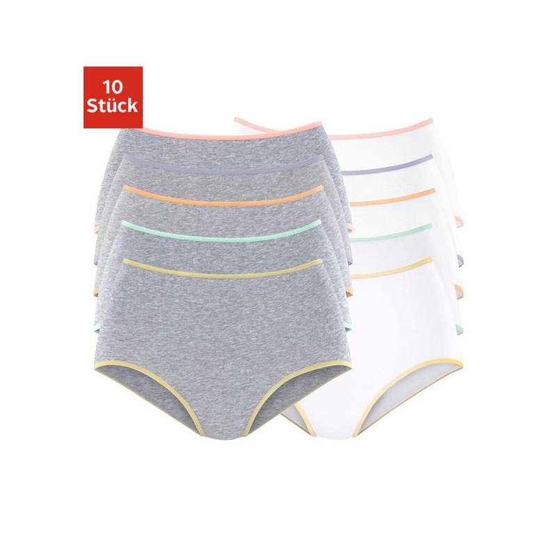 PETITE FLEUR Taillenslip Damen grau-meliert, weiß Gr.32/34 von PETITE FLEUR