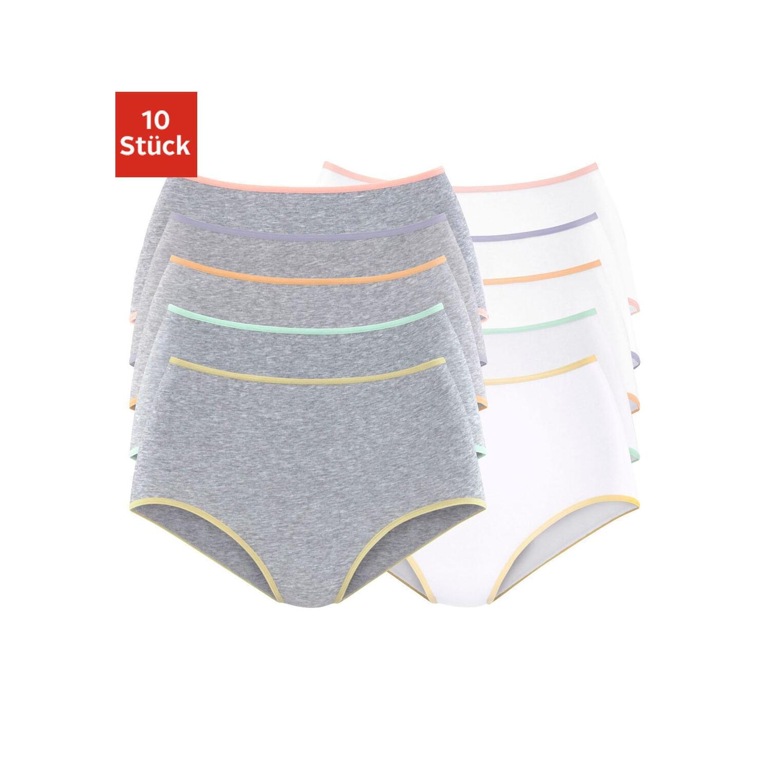 PETITE FLEUR Taillenslip Damen grau-meliert, weiß Gr.40/42 PETITE FLEUR Taillenslip Damen grau-meliert, weiß Gr.40/42 von PETITE FLEUR