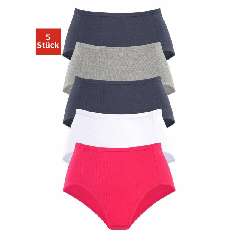 PETITE FLEUR Taillenslip Damen rot, weiß, marine, grau-meliert, marine Gr.42 von PETITE FLEUR