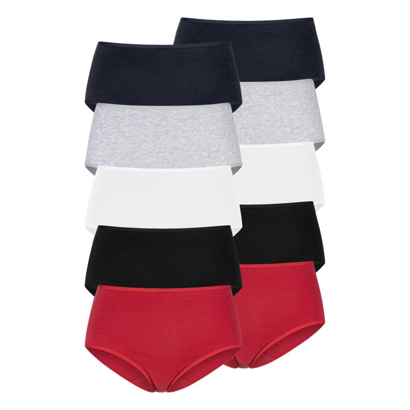 PETITE FLEUR Taillenslip Damen rot, schwarz, weiß, grau-meliert, navy Gr.52/54 von PETITE FLEUR