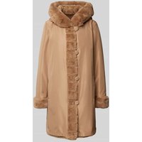 PETITE M. Wendemantel mit Kunstfellbesatz in Camel, Größe 38 von PETITE M.