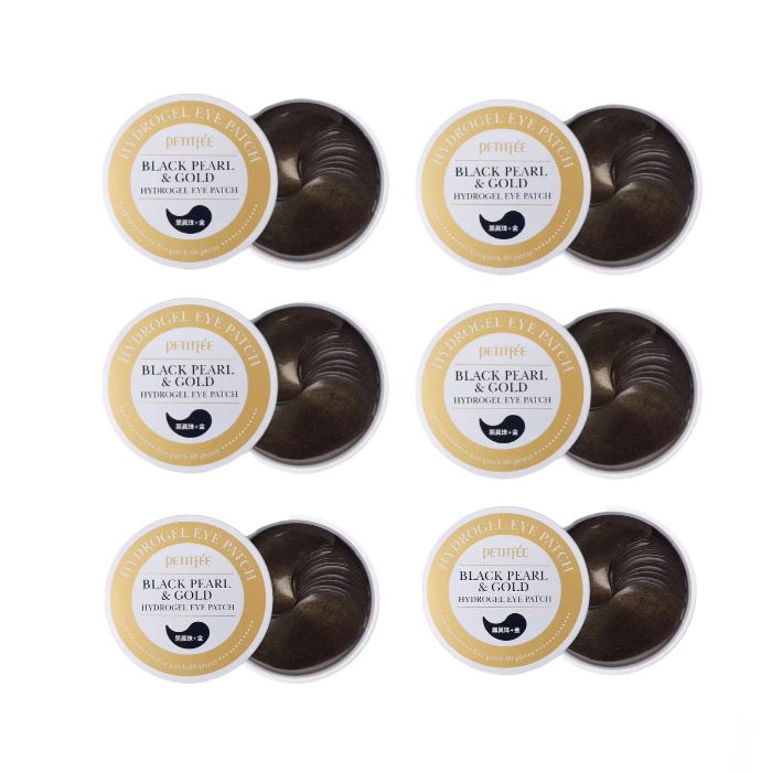 PETITFEE - Black Pearl & Gold Hydrogel Eye Patch - 60pcs (6ea) Set von PETITFEE