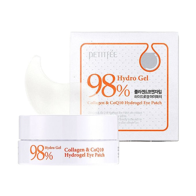 PETITFEE - Hydrogel Eye Patch - 1packung (60stücke) #Collagen & Co Q10 von PETITFEE