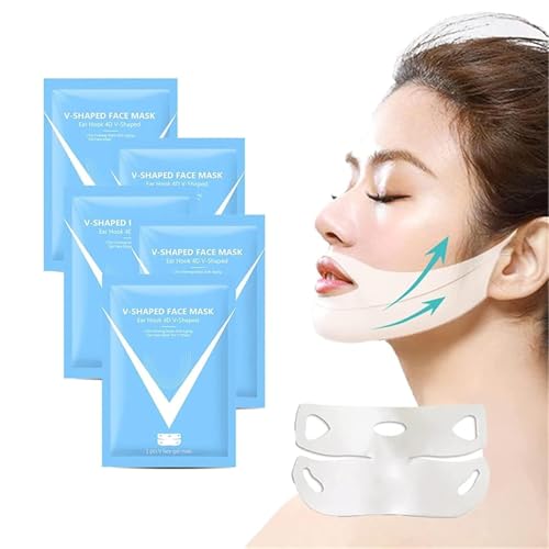 Bloskin Double Chin Mask, 2025 Face Lift Mask, Lifting Face Mask, V Line Lifting Mask, Bloskin Lift Mask, Bloskin Lifting Face, Bloskin Lifting Face Mask for Women (5pieces) von PETSBURG