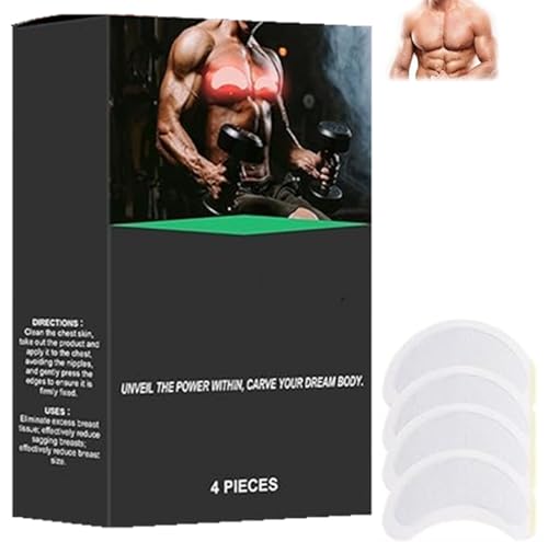 Timilk Men's Glp-1 Chest Slimming & Fat Control Patch, Timilk Slimming Patches, Chest Slimming Patch for Men, Anti-allergic (1box) von PETSBURG
