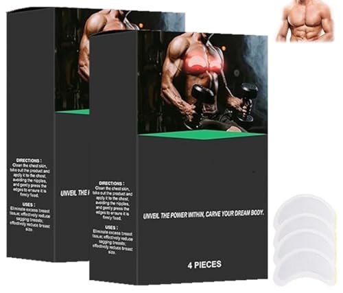 Timilk Men's Glp-1 Chest Slimming & Fat Control Patch, Timilk Slimming Patches, Chest Slimming Patch for Men, Anti-allergic (2box) von PETSBURG