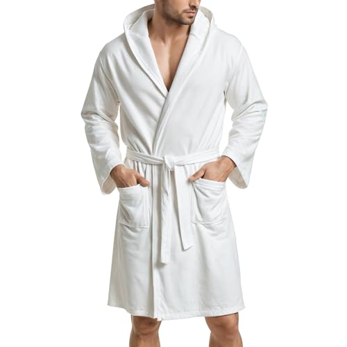 PETTI Artigiani Italiani Unisex Accappatoio Microfibra Bademantel aus Mikrofaser, Weiß, M PETTI Artigiani Italiani Unisex Accappatoio Microfibra Bademantel aus Mikrofaser, Weiß, M von PETTI Artigiani Italiani