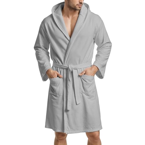 PETTI Artigiani Italiani Unisex Accappatoio Microfibra Bademantel aus Mikrofaser, grau, 3XL Größen PETTI Artigiani Italiani Unisex Accappatoio Microfibra Bademantel aus Mikrofaser, grau, 3XL Größen von PETTI Artigiani Italiani