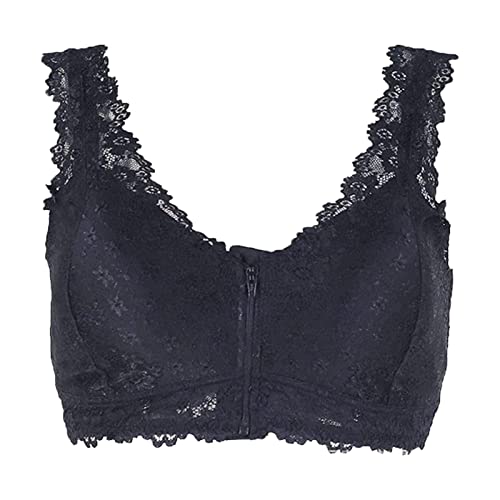 PETUFUN Bralettes aus Spitze für Damen | Front-Reißverschluss-BHS für Frauen Push-Up,Bra Zip Lace, der Innovative und gesunde Bügel-BH für Mädchen von PETUFUN