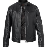 PEUTEREY Herren Bikerjacke schwarz Lammleder unifarben von PEUTEREY