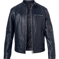 PEUTEREY Herren Bikerjacke blau Lammleder unifarben von PEUTEREY