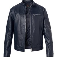 PEUTEREY Herren Bikerjacke blau Lammleder unifarben von PEUTEREY