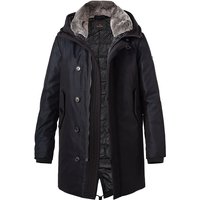 PEUTEREY Herren Daunenparka blau Baumwolle unifarben von PEUTEREY