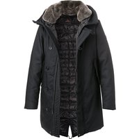 PEUTEREY Herren Daunenparka blau Baumwolle unifarben von PEUTEREY