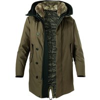 PEUTEREY Herren Daunenparka grün Baumwolle unifarben von PEUTEREY