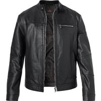 PEUTEREY Herren Bikerjacke schwarz Lammleder unifarben von PEUTEREY