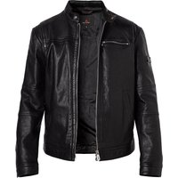 PEUTEREY Herren Bikerjacke schwarz unifarben von PEUTEREY