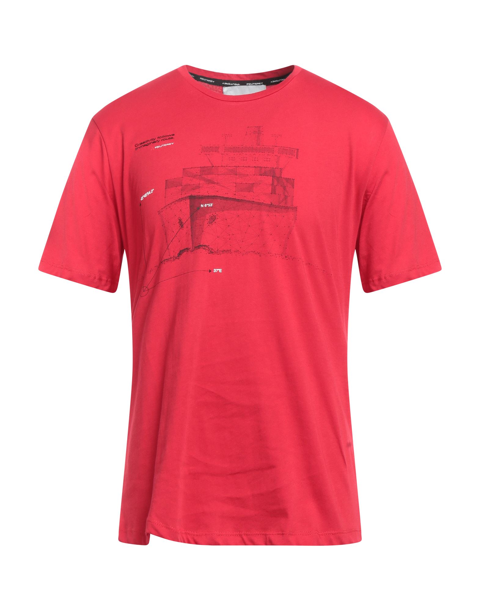 PEUTEREY T-shirts Herren Rot von PEUTEREY