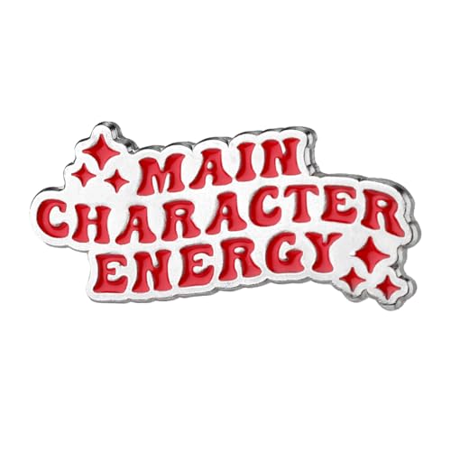 Energie-Anstecknadel mit Hauptfigur, Zinklegierung Anstecker Emaille Inspirierende Anstecknadeln für Frauen Kleidung Taschen Hüte von PEUTIER