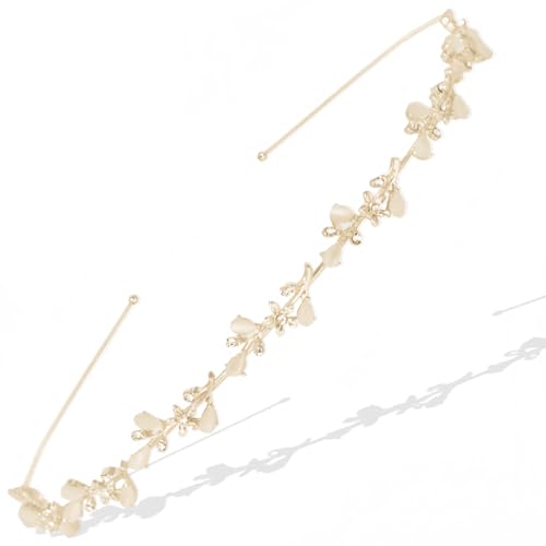 PEVRUAY Brautstirnband, Hochzeit Haarband Kunstperle Strass Haarkrone Kristallperle Braut Tiara Haarbänder Elegante Accessoires von PEVRUAY