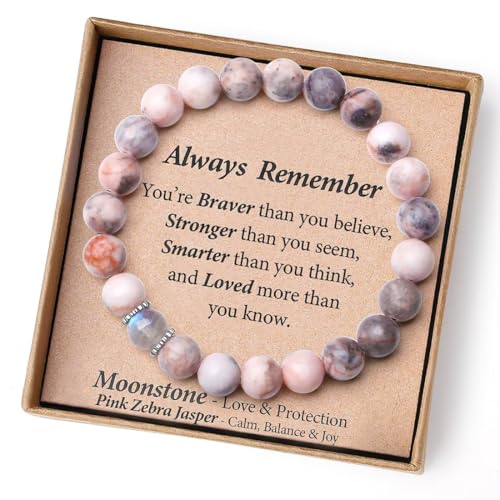 PEVRUAY Geschenke für Frauen Armband Natursteine Frau Idee Original Geschenk Teenager Mädchen Geschenke Weihnachten Frau Geburtstagsgeschenk Armband Geschenk für Tochter Mutter Schwester Freundin von PEVRUAY