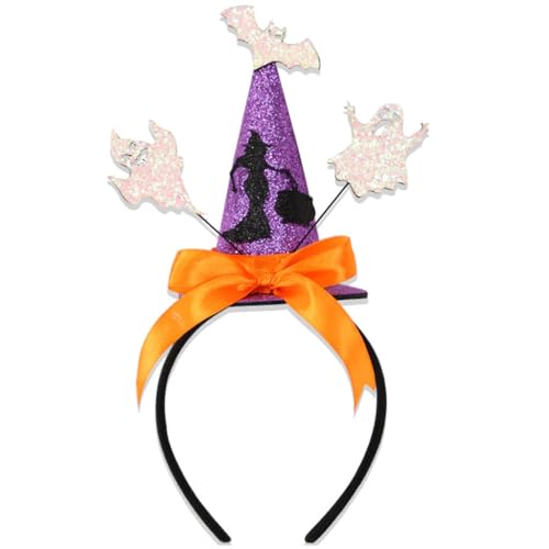 Ha110ween Haarreif mit Fledermaus-Glitzer, Party-Requisiten, Karaoke-Party von PEVive