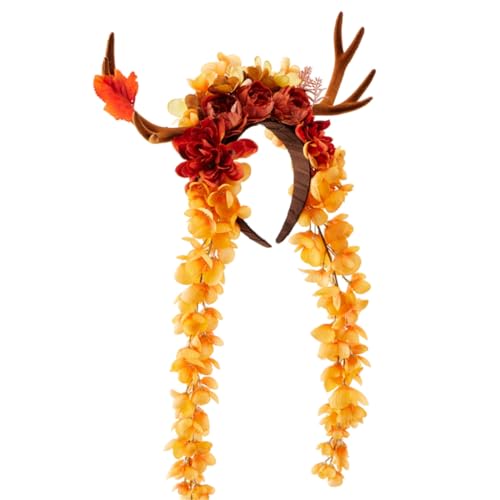 Ha110ween Horn Stirnbänder Mädchen C0sp1ay Kranz Horn Maskeraden Ha110ween C0sp1ay Party von PEVive