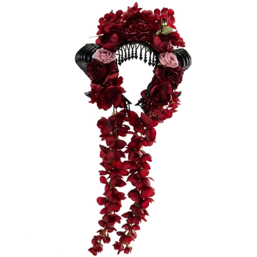 Ha110ween Horn Stirnbänder Mädchen C0sp1ay Kranz Horn Maskeraden Ha110ween C0sp1ay Party von PEVive