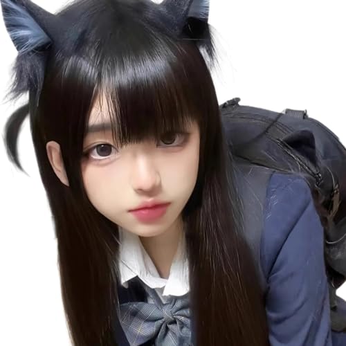 PEVive Cartoon-Ohr-Haarreifen C0sp1ay Kostüm An1ma1 Pelz - An1ma1 Haarstyling für Live-Show-Stirnbänder Pelz - An1ma1 Karneval von PEVive