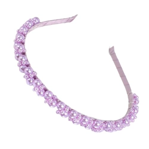 PEVive Damen Haarbänder mit Kunstperlen Stirnbänder Kopfschmuck Einzigartige Kopfbedeckung Haarschmuck für Verschiedene Anwendungen von PEVive