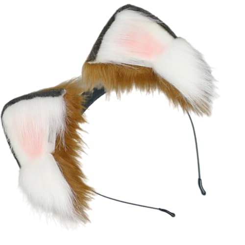 PEVive Einzigartige Ohr-Kopfbedeckung, Plüsch-Haarteile, Kopfbedeckung für Kostüm und C0sp1ay Event von PEVive