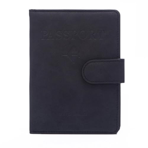 PEVive Halter PU 1eather und Kartenhalter Halter Reise Wallet Case für Ticketkarte, Schwarz, As detailed discription von PEVive