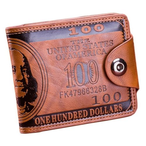 PEVive PU 1eather Wallet Card Holder with Foldable Closure and Secure Storage for Man, Braun von PEVive